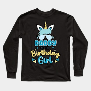 Brother Of The Birthday Girls Unicorn funny Gift For Women Men Father day Long Sleeve T-Shirt